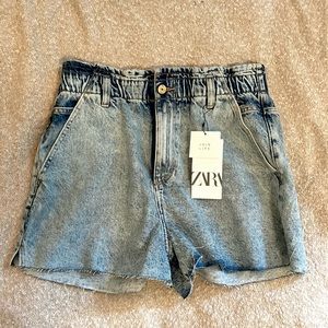 Zara Light Wash Shorts